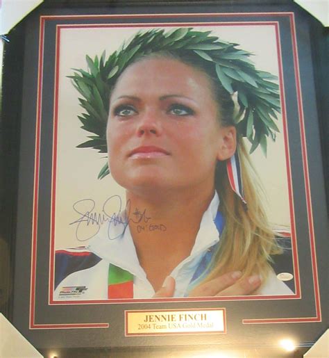 Jennie Finch Team USA Softball Gold Medal Winner Autographed Photo