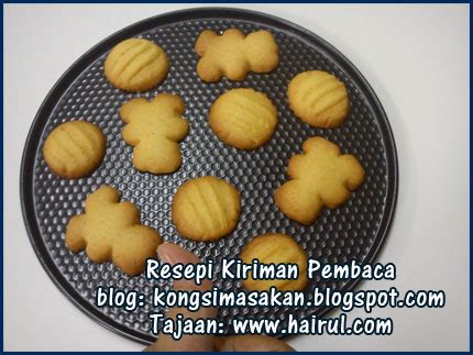 resepi butter cookies  sedap chef hairul hissam