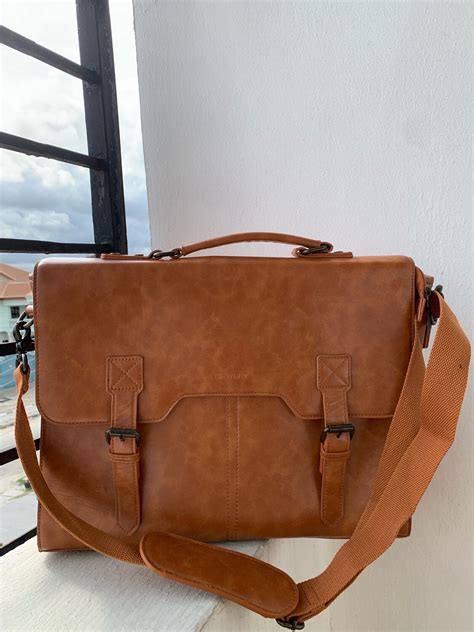 Brown Leather Laptop Bag