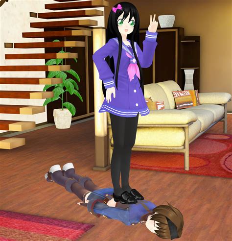 Aimee Trampling My Back by AngelSisterNepgear47 on DeviantArt