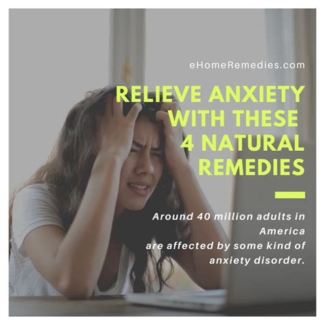 Relieve Anxiety with these 4 Natural Remedies - eHome Remedies