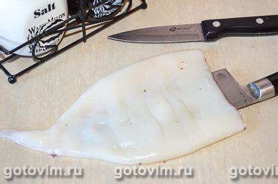 Жареные кальмары на гриле (или сковороде). Рецепт с фото