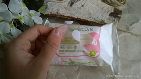 Влажные салфетки для удаления макияжа Biosecure makeup remover wipes ...