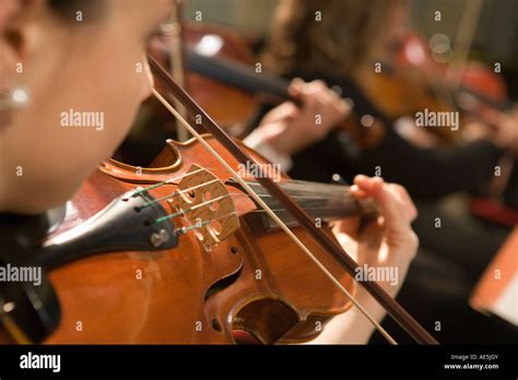 Classic Music Orchestra violinist playing a violin Stock Photo - Alamy