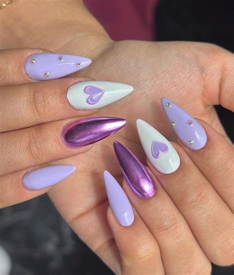 💅 nailsgeradinj 👈 Instagram | Purple nails, Valentine's day nails, Nail art