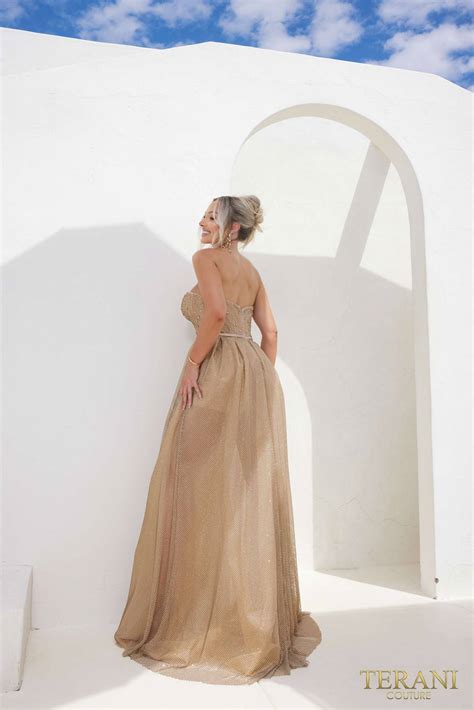 Designer Strapless Sweetheart Neckline Dresses | Terani Couture