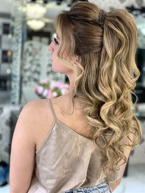 penteado semi preso penteado cabelo meio preso penteados madrinha