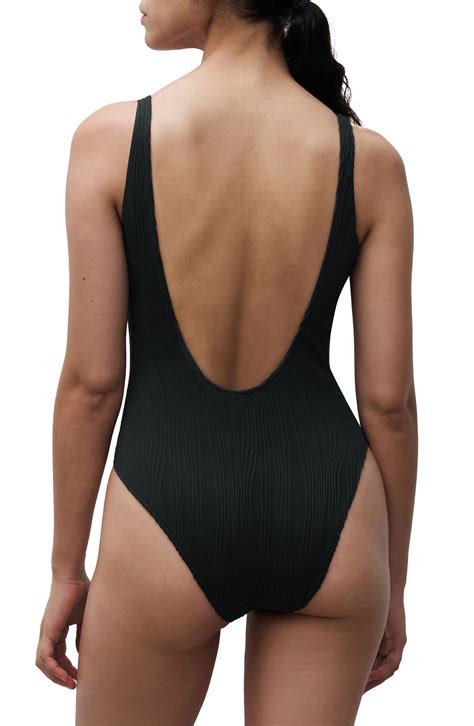 CHANTELLE PULP Jacquard Low Back One-Piece Swimsuit | Nordstrom