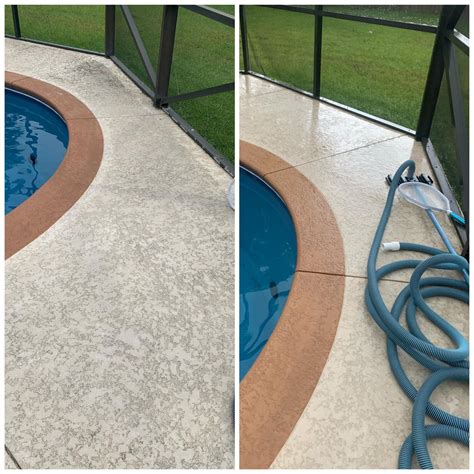 Pool Deck & Cage Cleaning | Pensacola FL | Spray