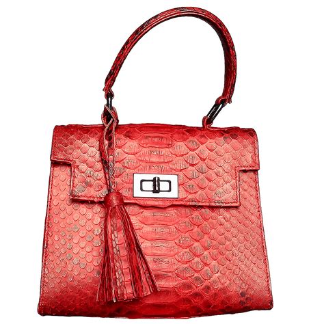 red top handle bag bee  style