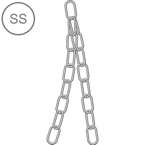 SS Long Link Chain - Green Pin UK
