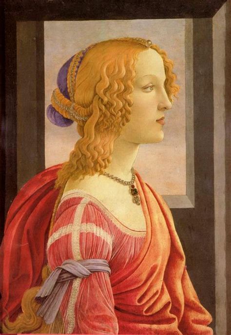 Портрет Симонетты Веспуччи (1480-85), Боттичелли | Botticelli paintings ...