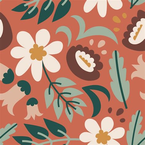 Premium Vector | Creative floral seamless pattern