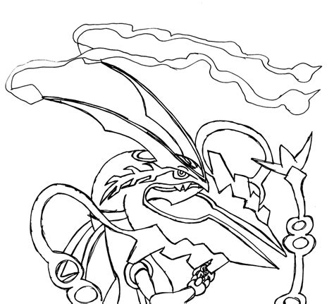 Photos - Bild - Galeria: POKEMON MEGA RAYQUAZA COLORING PAGES