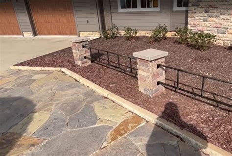 David's Faux Stone Front Yard Pillars - GenStone