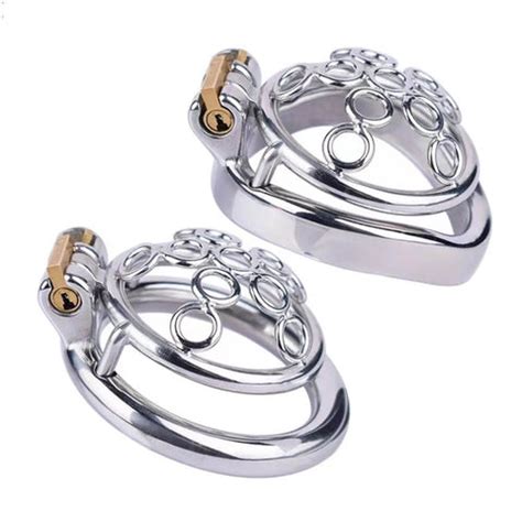 New Sissy Metal Welded Circles Chastity Cage – chastity-devices