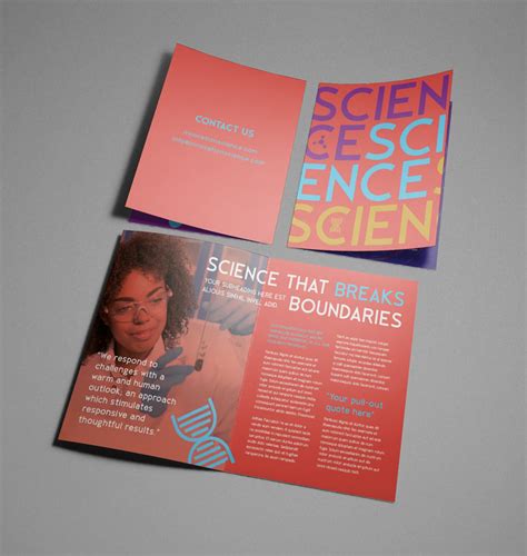 create  science brochure template  indesign envato tuts