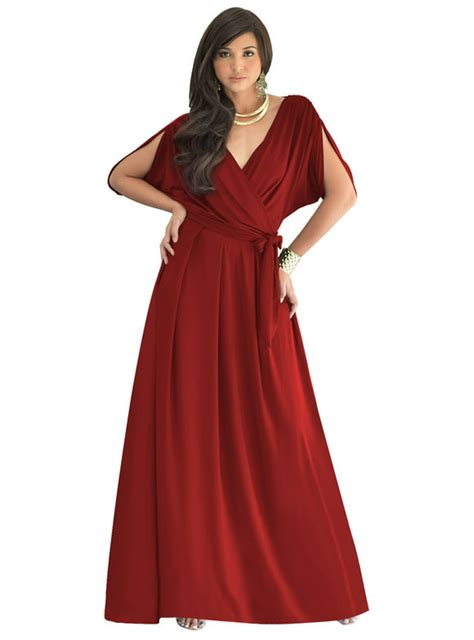 crimson red dress