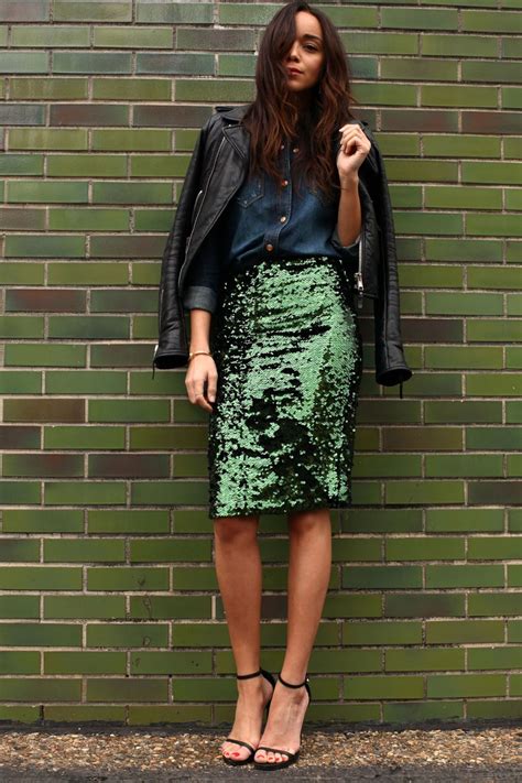 What to Wear With a Sequined Skirt for Day and Night | Glamour