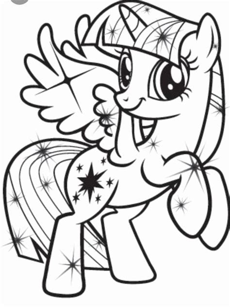 Tranh cho bé tô màu pony 17 « in hình này