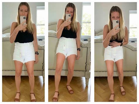 The White Denim Cut-Off Shorts That Look Like Diapers - The Mom Edit