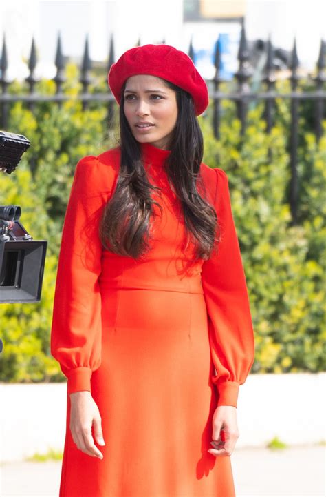 FREIDA PINTO on the Set of a Photoshoot in Pimrose Hill 03/28/2019