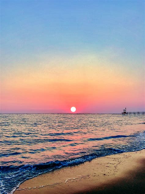 Free Images : golden sunset, purple, sand beach, sea, horizon, sky