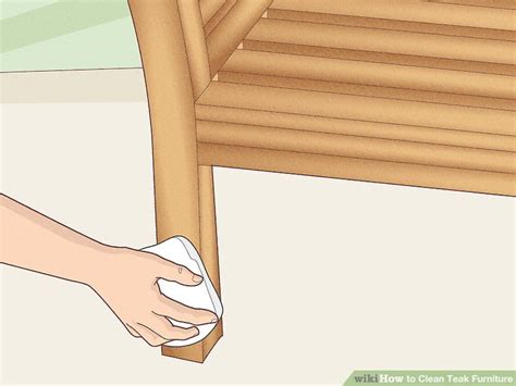 how to clean a teak table