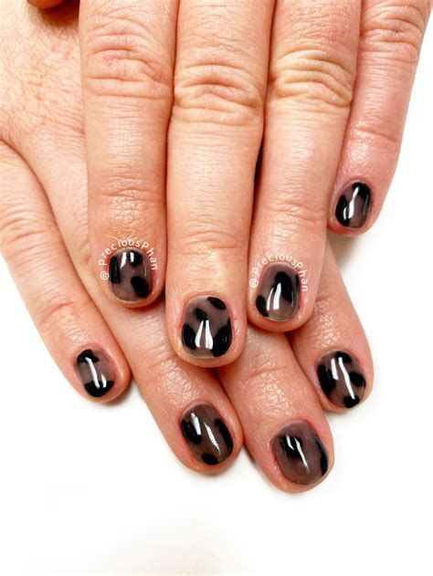 Tortoise nails | Hippie nails, Nails inspiration, Black gel nails