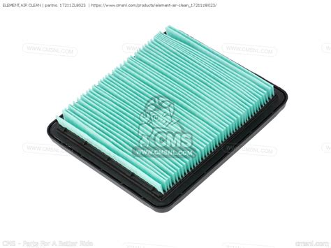 17211ZL8023: Element,air Clean Honda - buy the 17211-ZL8-023 at CMSNL