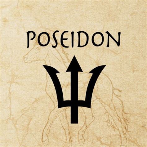Poseidon Symbol | Greek mythology tattoos, Percy jackson tattoo, Greek ...