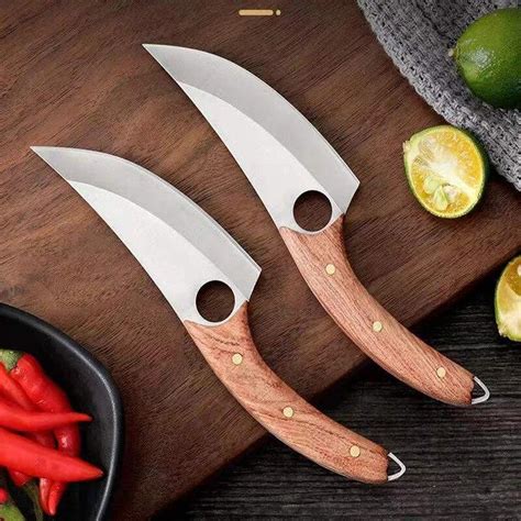 Обвалочный нож Кованый нож ручной работы Кухонный нож Нержавеющая сталь ...