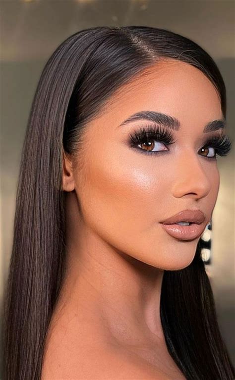 44 Everyday Makeup Look Ideas : Glam Makeup Look For Dark Hair I Take ...