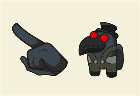 Custom Cursor Among Us Plague Doctor Character