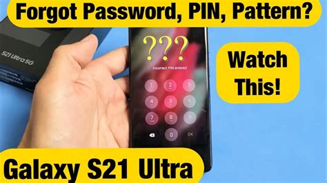 Forgot Password, PIN or Pattern & Can't Factory Reset? Samsung Galaxy ...