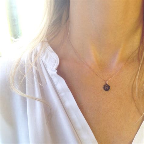 rose gold initial necklace rose gold letter necklace dainty necklace