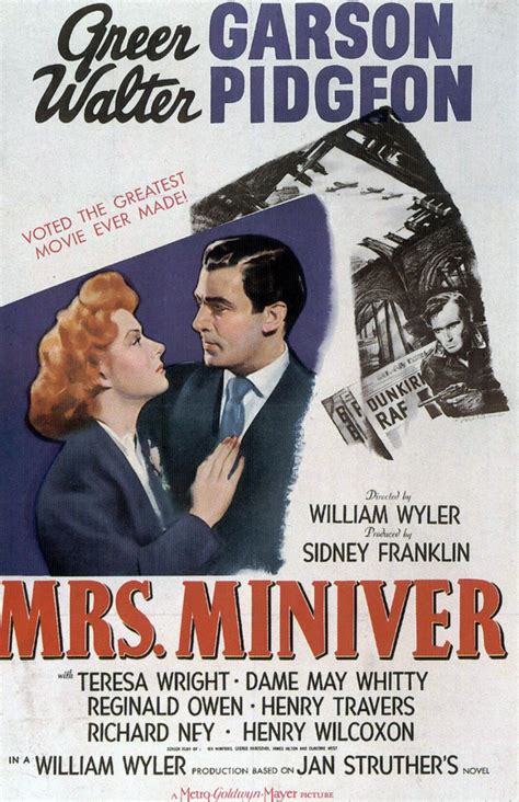 Mrs. Miniver : Extra Large Movie Poster Image - IMP Awards