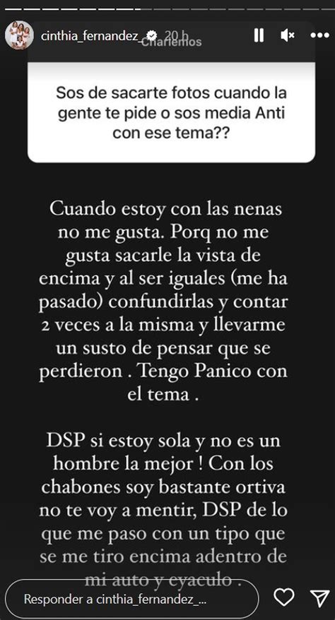 Cinthia Fernández revela motivos detrás de su negativa a sacarse fotos