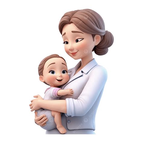3d Mom And Son, 3d Mothers, Mothers Day, Happy Mothers Day PNG
