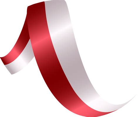 cinta de lujo roja y blanca de la bandera de indonesia 17189532 PNG