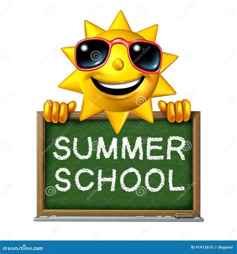 Summer School stock illustration. Illustration of chalkboard - 41412615