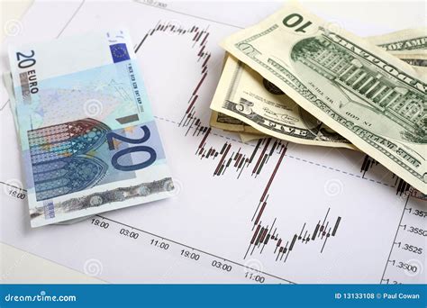dollar euro forex trading stock photo image  notes