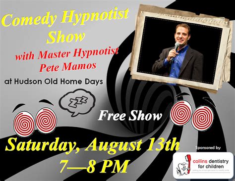 Hudson NH Old Home Days: Comedy Hypnotist Show!