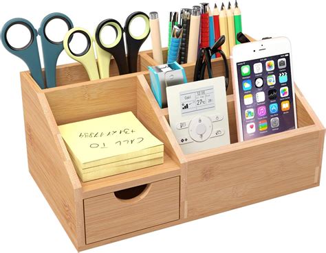 Dark Wood Desk Tidy at Elaine Tillson blog