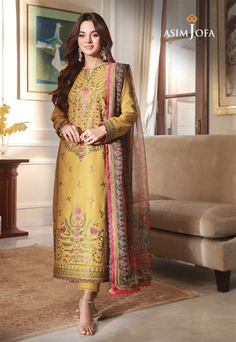 AJAS-33 EMBROIDERED CAMBRIC (3-Pcs) – Asim Jofa