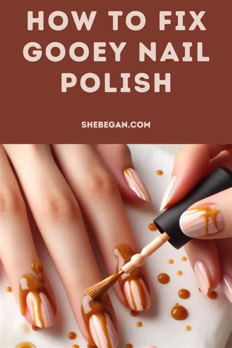 how to fix gooey nail polish