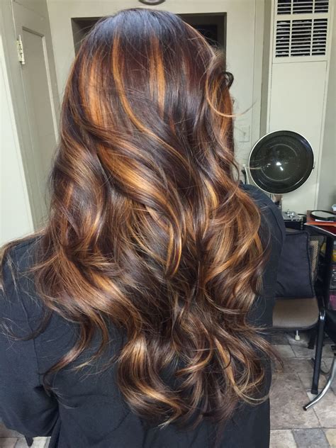 Chocolate Brown Hair With Caramel Highlights Straight at Rita Skelley blog