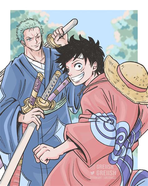 Luffy and Zoro by greciiagzz on DeviantArt