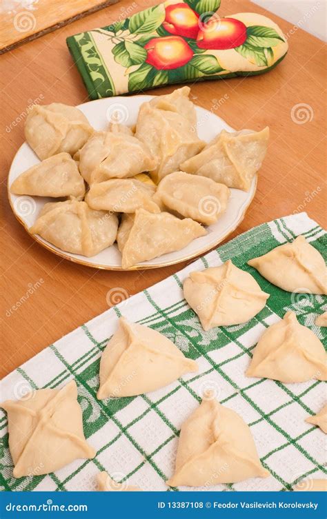 Manti. stock photo. Image of prepare, mincemeat, double - 13387108