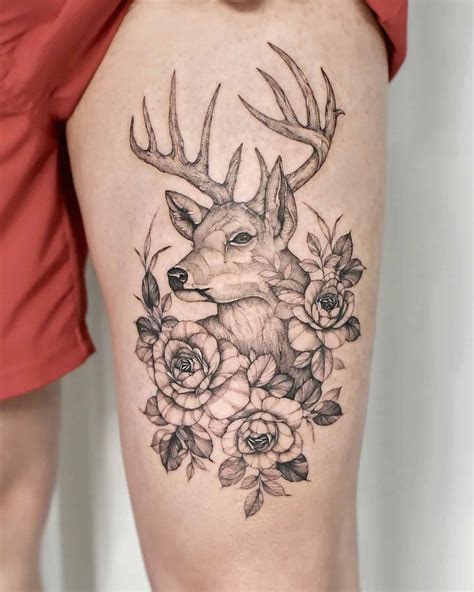deer tattoo women